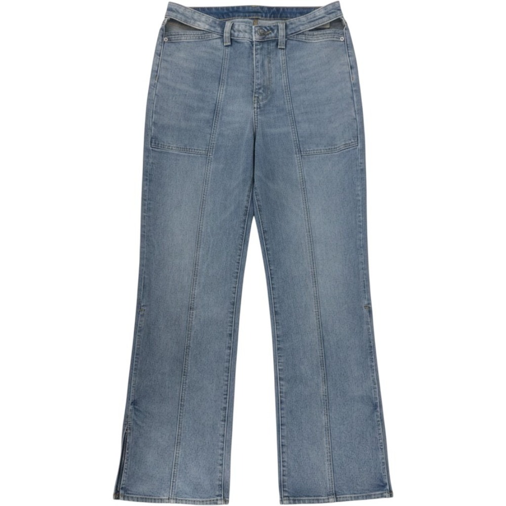 LNDN London Denim Women's Jeans | Size 28 | Cut Out -High Rise -Flare -Split Hem